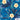 Tropical pattern with blue leaves, yellow flowers, and helicopters on a blue background with 'Island Style Clothing' branding.