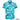ACURL – Custom Military Hawaiian Shirt in teal with tropical and military-themed print including jets, clouds, and palm trees. Stylish custom clothing top.