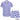 Shirt and shorts set with blue and white circular pattern on a white background, featuring 'Island Style Clothing' branding.