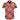 Short-sleeve shirt with floral and face pattern on a white background