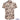 Beige Hawaiian shirt with black palm tree and boat pattern on a white background