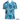 Blue leaf patterned shirt on a white background with 'Island Style Clothing' branding.