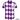Purple and white argyle pattern shirt with a logo and text on a white background