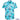 Peñano Family Holiday | Custom Christmas Hawaiian Shirt featuring blue and pink tropical prints with palm trees and personalized holiday text.
