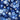 Pattern of blue and white flowers on a dark blue background