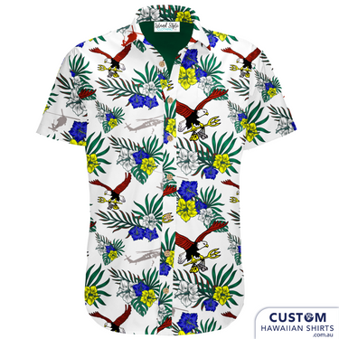 Island Knights, Sea Combat Two-Five, USA Marines new - Custom Military Hawaiian Shirts. Off Duty Essentials. 100% Cotton Hawaiian Shirts