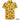 Storage King Yellow Conference Shirt with blue palm tree print and branded chest logo. Custom cotton shirt for promotional and event wear.