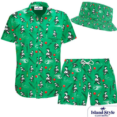 We made Customised Bucket Hats and Shorts for Village Greenies Cricket Club in the Cayman Islands