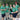 Group of scouts in ZHP Australia USA Jamboree custom shirts smiling and giving thumbs up at outdoor event, showcasing team spirit and design.