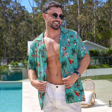 Mens Festive Hawaiian Shirt