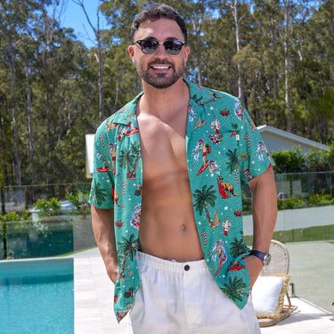 Mens Festive Hawaiian Shirt