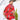 Back view of men's Aussie Christmas Red shirt featuring colorful tropical Christmas motifs, ideal for festive gatherings and matching sets.