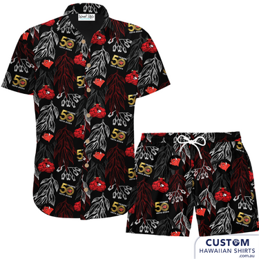 Elevate your game with the Kalamunda Rugby Custom Hawaiian Footy Shirt & Shorts. Designed for performance and style, our custom pieces will have you standing out on the field. Made with quality materials, these pieces will keep you comfortable and confident during every game.