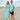 Mens Shirt & Womens Dress Couples Set | Under The Sea featuring matching aqua marine prints with seashells and anchors, perfect for beach getaways.