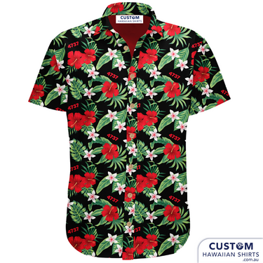 This newXpress in Sarina got some new quirky and playful custom shirts for staff uniforms. A shirt with a black base, leave flowers and their post code.