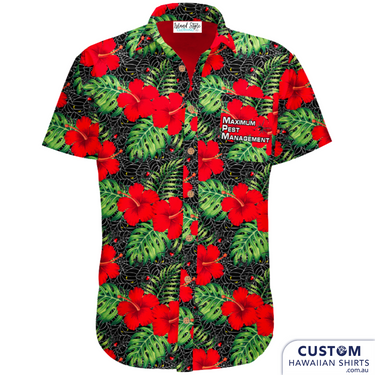 Maximum Pest Management - Custom Hawaiian Shirt Uniforms