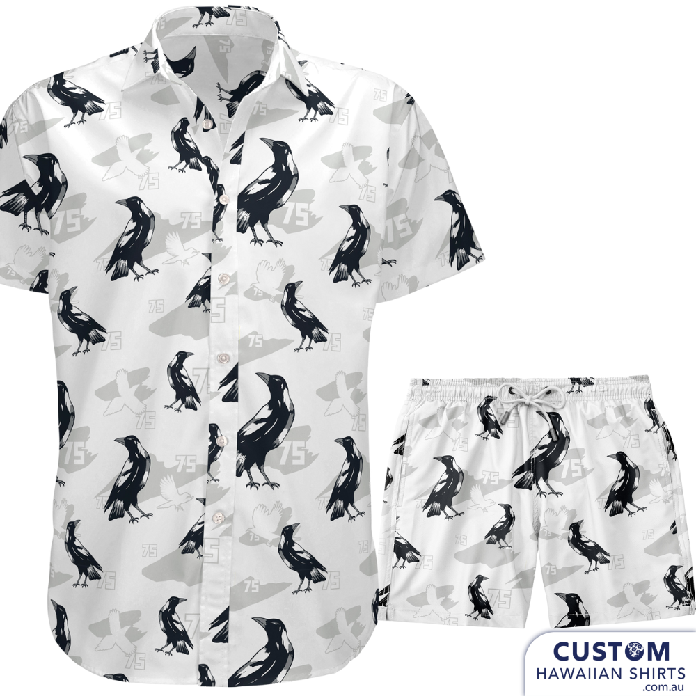 Talk about shirtfronting the Competition - prepare to be gobsmacked like going 3 rounds with Anthony Mundine. The 75th Squadron's style torpedos imposters. Winning the trend turf war for the Aussies... 75 SQD, RAAF - Aussie Military. Custom Hawaiian Shirts Matching Shorts 100% Cotton