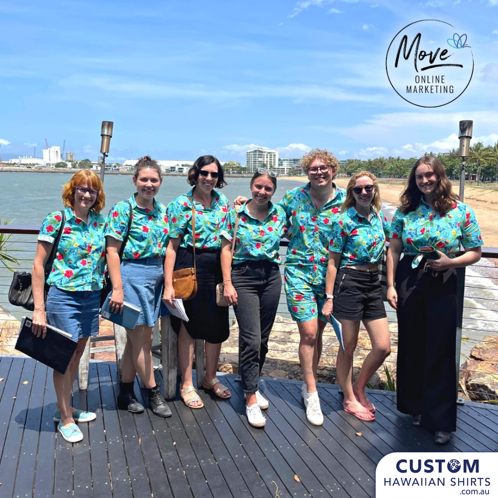 A expertly tailored strategy - pretty much what puts these marketing magicians at the forefront of their game - also accurately describes the collaboration between Island Style Clothing and Move on Marketing with these new custom hawaiian shirt uniforms.