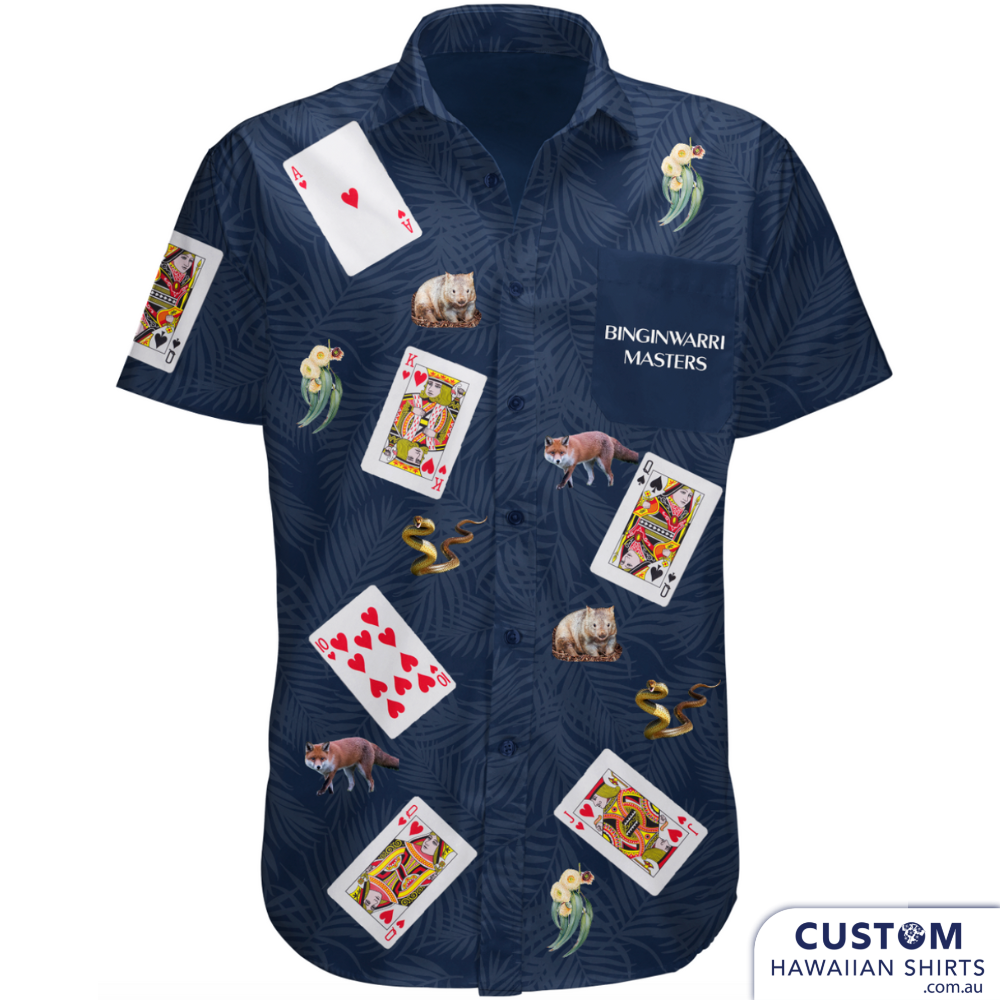 Binginwarri Masters - Custom Hawaiian Card Club Shirts