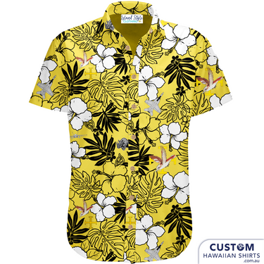 The Gun Bunnies are gunning for Top Gong with this stylish custom shirt. We are proud to design and supply some custom shirts to Australian Military. 1 SQD RAA, QLD, ADT - Customised Hawaiian Shirts 