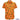 Orange shirt with tropical pattern on a white background