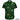 Green Hawaiian shirt with island-themed design on a white background
