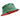 a green Christmas bucket hat with a picture of a man on a surfboard