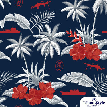 Tropical Pattern for Aussie ADF.  Customised ADF print close up.