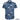Short-sleeve shirt with island-themed pattern on a white background