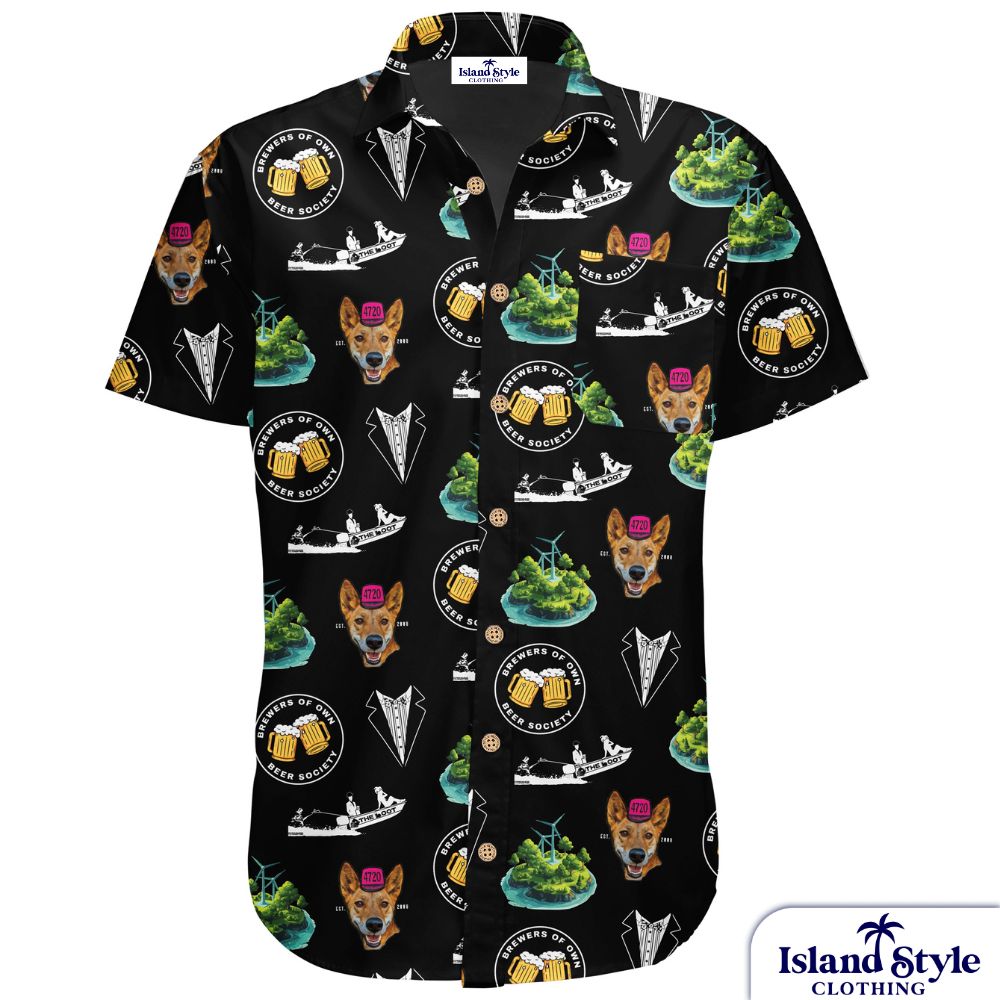 Brewers Of Own Beer Society | Personalised Mens Hawaiian Stretch Shirts