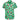 Green shirt with printed design of a man's face, number 30, and beer bottles on a white background