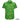 Green holiday-themed shirt with festive patterns on a white background