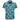 Tropical patterned shirt with green leaves and white flowers on a white background