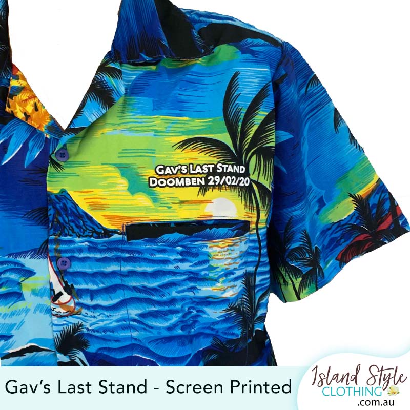 Gavs Last Stand Bucks Party Custom Hawaiian Shirt Logo Stag Bachelor Frat