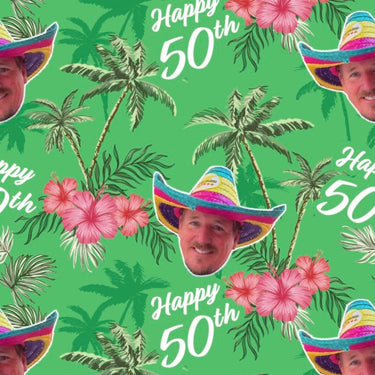 Kane’s 50th Birthday Custom Face Hawaiian Shirts