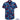Short-sleeve shirt with tropical pattern on a white background