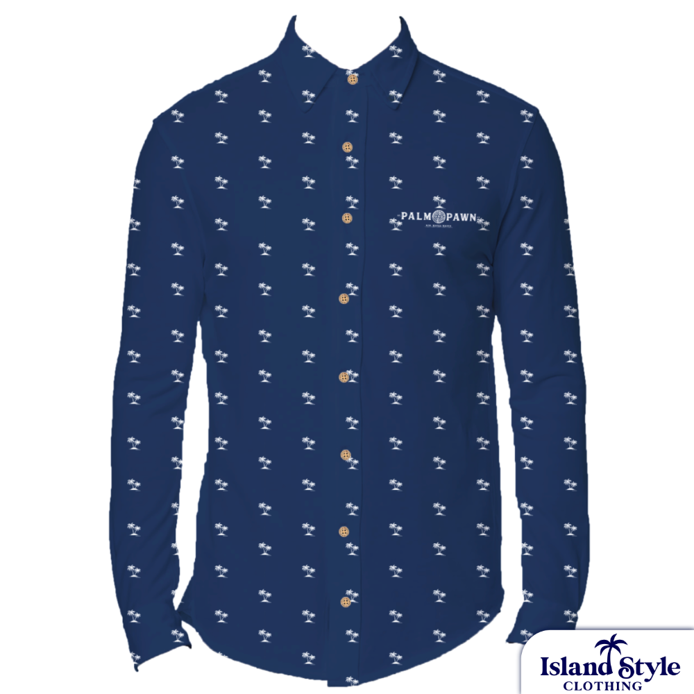 Bar and Hotel staff shirts custom-designed hospitality uniforms for Palm &amp; Pawn Hotel. 