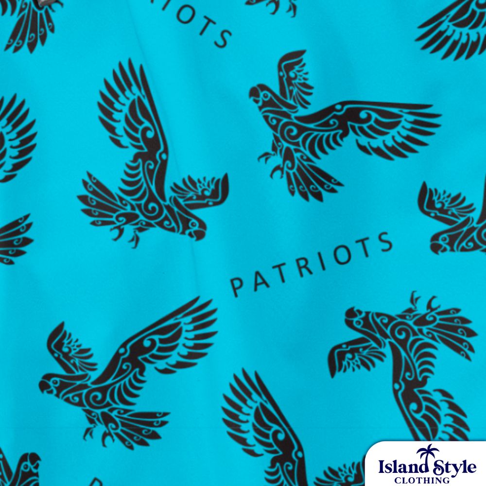 Patriots Swim Club | Customised Swim Shorts, blue shorts with eagles