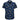 Nautical-themed shirt with gold patterns on a blue background