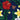 Tropical floral pattern with red and yellow flowers on a blue background, featuring the brand 'Island Style Clothing'.