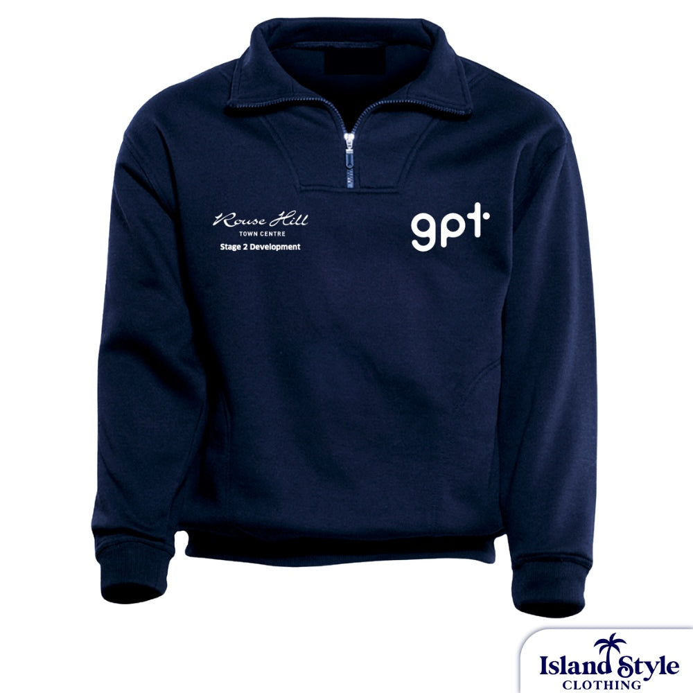 The GPT Group - Custom Navy Quarter Zip Jumpers