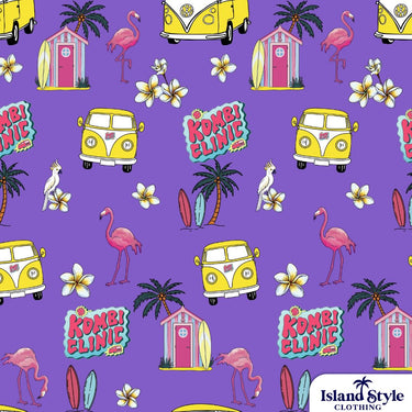 Kombi Clinic Purple Custom Hawaiian Shirts