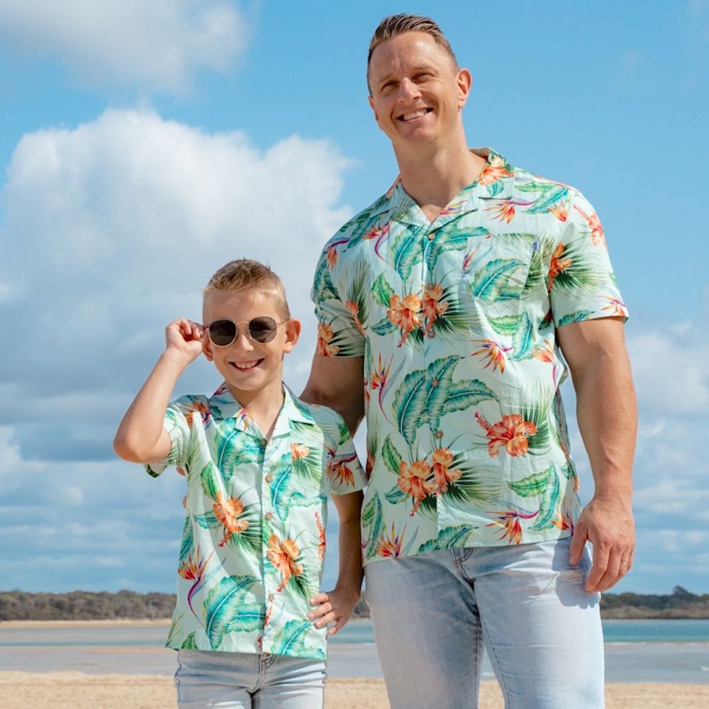 Treat your little one to some summertime fun with the Green Paradise - Kids Unisex Hawaiian Shirt. Made with 100% cotton and totally tropical print, it’s the perfect way to send them off for cruises and casual adventures.  Plus, you can even coordinate the whole fam with matching items! Aloha, summertime! View the Paradise Collection. 