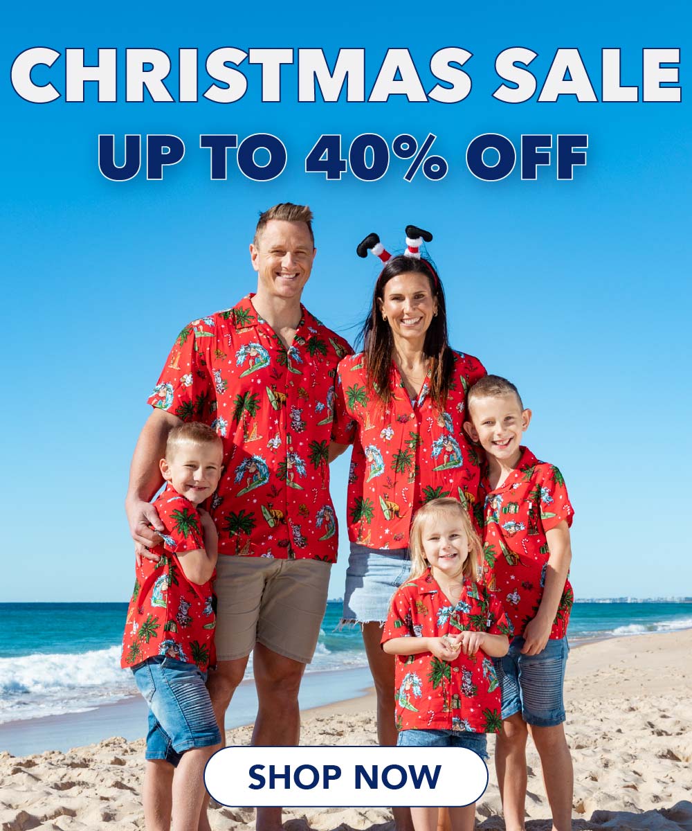 christmas clothing australia shirts hawaiian family matching outfits sale cheap aussie xmas festive island style clothing