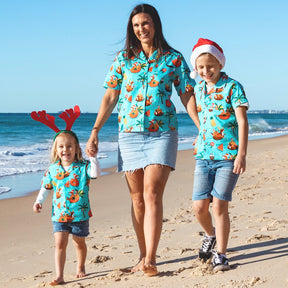Make this Christmas season unforgettable with the Christmas Pool Party Hawaiian Shirt! Made from 100% cotton, this festive shirt features Santa sippin' cocktails, pool floaties, reindeer and more – perfect for the whole fam bam! Time to hit the pool, make a splash at the Christmas party and have some reindeer fun! 