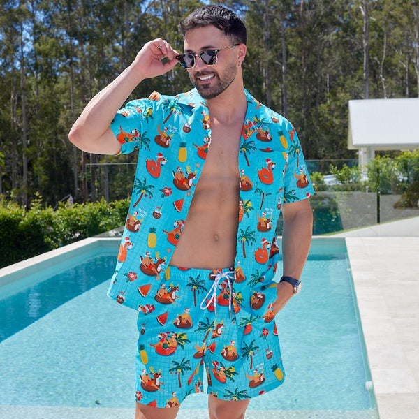 Christmas swimming shorts hot sale