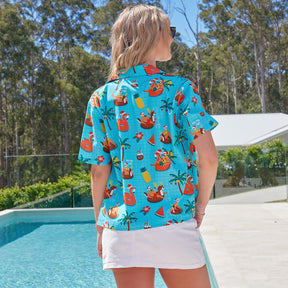 Make this Christmas season unforgettable with the Christmas Pool Party Hawaiian Shirt! Made from 100% cotton, this festive shirt features Santa sippin' cocktails, pool floaties, reindeer and more – perfect for the whole fam bam! Time to hit the pool, make a splash at the Christmas party and have some reindeer fun!   View the Christmas Collection.