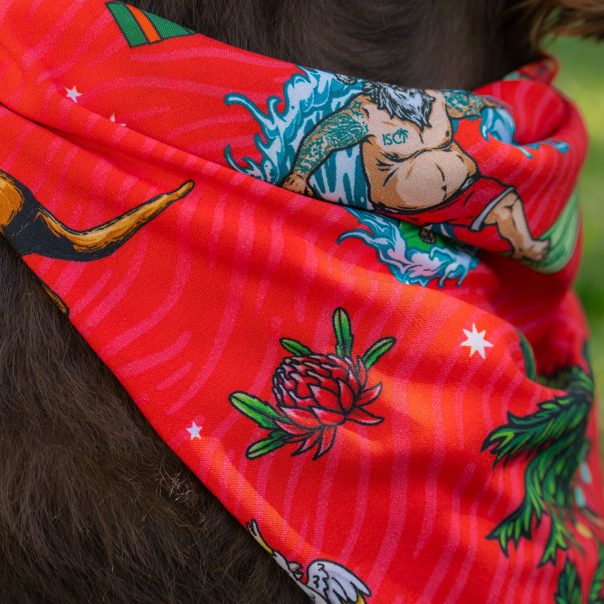Red Xmas Dog Bandanas