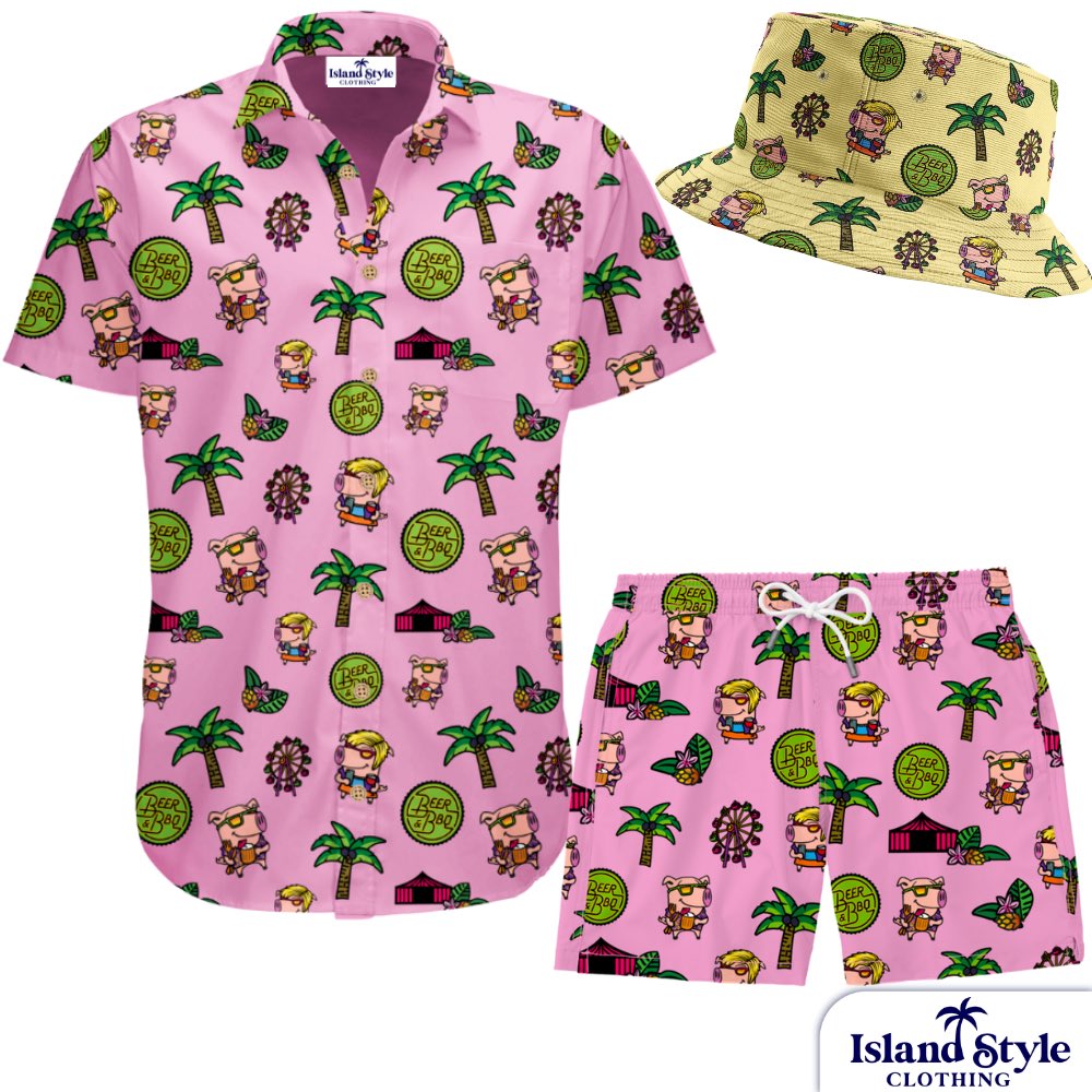 Beer & BBQ Festival 2021 - Custom Shirts, Shorts & Bucket Hats