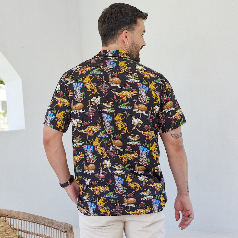 It's Friday, and time to rip off the hi-vis, throw on one of these wicked new shirts, and hit the pub.   Wear this Down Under Shirt like a second skin. Cutting-edge style as indelible as tattoo ink and showcasing Australia's unique living landscape. Look deadlier than the local fauna and lay siege to lame with this relaxed Aussie attire.   We do things a little differently in the Southern Hemisphere - and we do them bloody well, thanks mate. View the Down Under Collection.